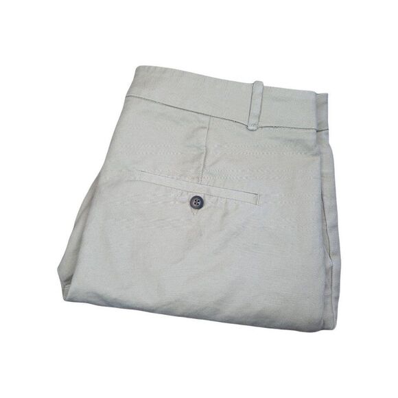 Zara Basic Khaki Straight Leg sz 6 Pant Women - Picture 1 of 6